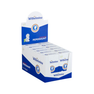 Wilhelmina pepermunt vegan staand doosje 100 gr