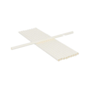 Papieren rietjes wit 230 x 8 mm