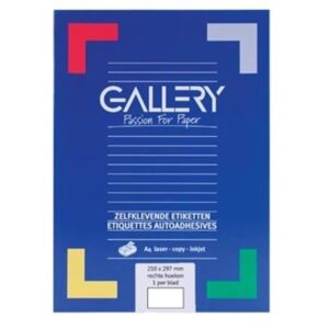 Gallery witte etiketten ft 210 x 297 mm (b x h), r