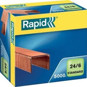 Rapid Nietjes 24/6, koper, doos van 5.000 nietjes